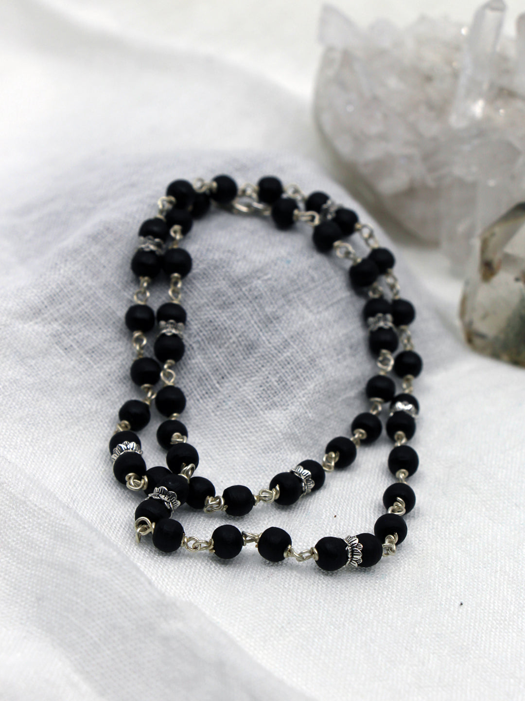 Tulsi Mala mit Silber