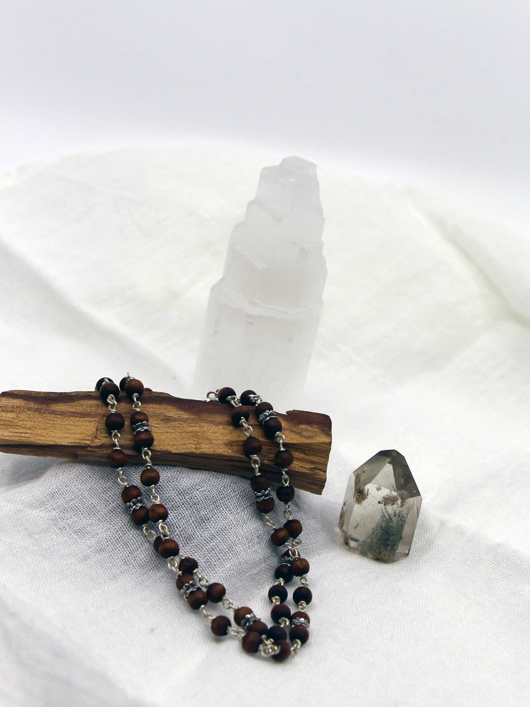 Tulsi Mala mit Silber