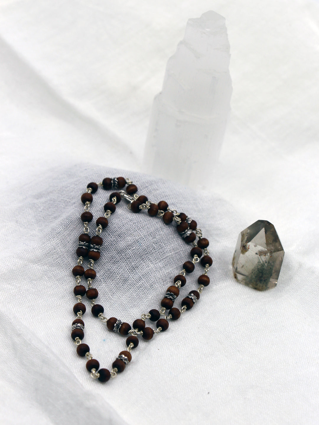 Tulsi Mala mit Silber