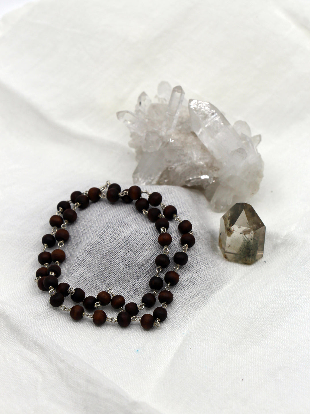 Tulsi Mala mit Silber
