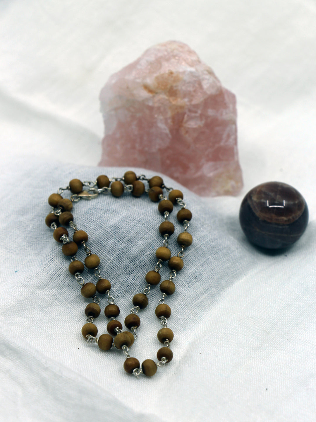 Tulsi Mala mit Silber