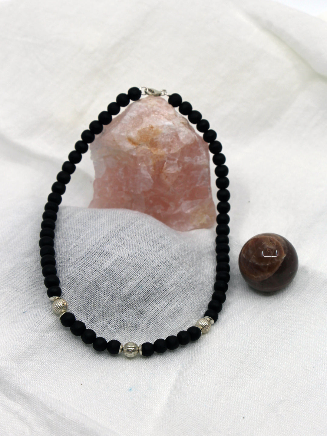 Tulsi Mala mit Silber